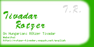tivadar rotzer business card