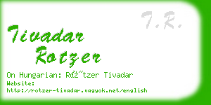 tivadar rotzer business card